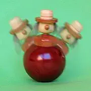 Stehaufmännchen, gedrechselt Stehaufmännchen